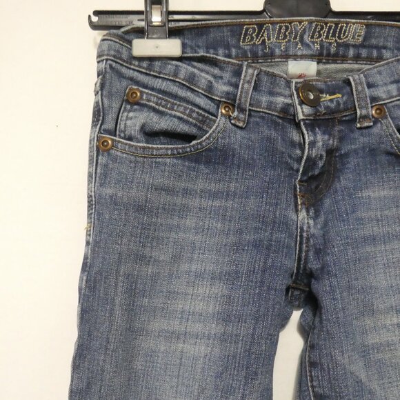 BABY BLUE JEANS | size 25 | Blue Distressed Denim Jeans - Picture 3 of 16